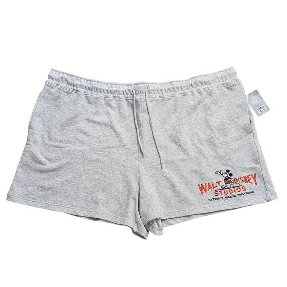 Disney Pants - NWT Mickey Mouse Walt Disney Studios Disney 100 Eras Gray Cotton Shorts